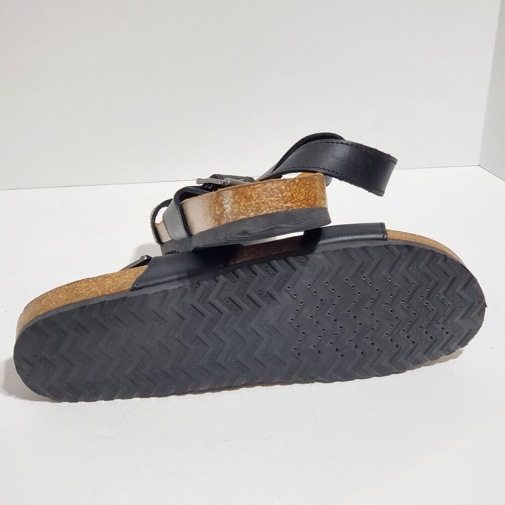 GEOX Mens Size 45/12 Respira 3 Strap Sandals Leather Cork insole Italy LkNw‎ - Picture 6 of 8